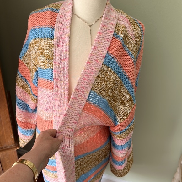 Anthropologie sweater duster🍑💙 - Picture 3 of 9